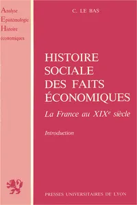 Histoire sociale des faits économiques_cover