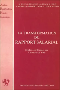 La Transformation du rapport salarial_cover