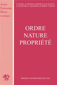 Ordre, nature, propriété_cover