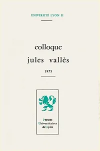 Colloque Jules Vallès_cover