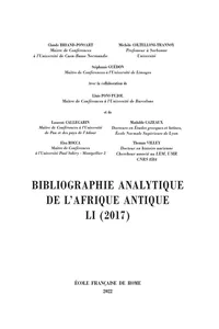 Bibliographie analytique de l'Afrique antique L_cover