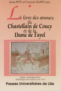 Le livre des amours du Chastellain de Coucy et de la Dame de Fayel_cover