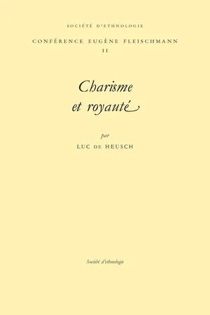 Charisme et royauté