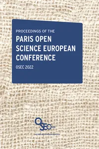 Proceedings of the Paris Open Science European Conference_cover