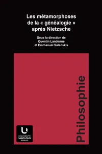 Les métamorphoses de la « généalogie » après Nietzsche_cover