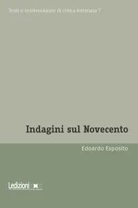 Indagini sul Novecento_cover