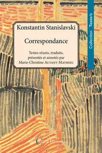 Konstantin Stanislavski. Correspondance_cover