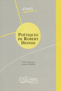 Poétiques de Robert Desnos_cover