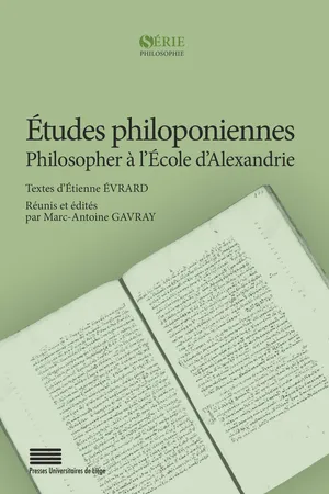 Études philoponiennes