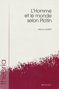 L'homme et le monde selon Plotin_cover