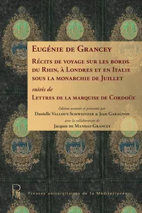 Récits de voyage sur les bords du Rhin, à Londres et en Italie sous la monarchie de juillet_cover