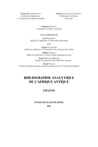 Bibliographie analytique de l'Afrique antique LI_cover