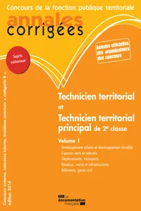 Technicien territorial et Technicien territorial principal de 2e classe 2014_cover