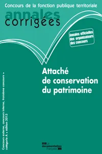 Attaché de conservation du patrimoine 2013_cover