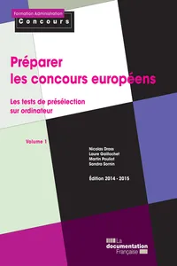 Préparer les concours européens : Les tests de présélection sur ordinateur - Volume 1_cover