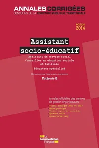 Assistant socio-éducatif 2014. Concours_cover