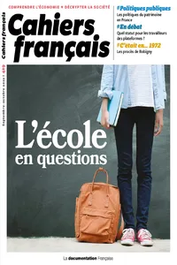 Cahiers français : L'école en questions - n°429_cover