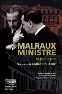 Malraux ministre au jour le jour_cover