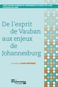 De l'esprit de Vauban aux enjeux de Johannesburg_cover