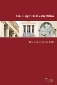 Rapport d'activité 2019 du Conseil supérieur de la magistrature_cover