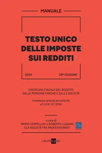 Manuale Testo Unico delle Imposte sui Redditi 2024_cover