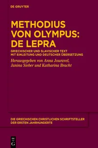 Methodius von Olympus: De lepra_cover