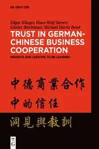 Trust in German-Chinese Business Cooperation_cover