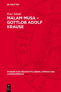 Malam Musa – Gottlob Adolf Krause_cover