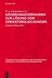 Näherungsverfahren zur Lösung von Operatorgleichungen_cover