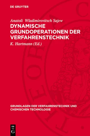 Dynamische Grundoperationen der Verfahrenstechnik