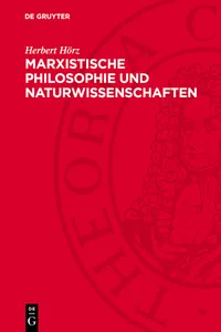 Marxistische Philosophie und Naturwissenschaften_cover