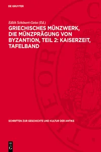 Griechisches Münzwerk, Die Münzprägung von Byzantion, Teil 2: Kaiserzeit, Tafelband_cover