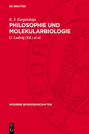 Philosophie und Molekularbiologie