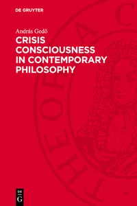 Crisis Consciousness in Contemporary Philosophy_cover