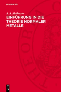 Einführung in die Theorie normaler Metalle_cover