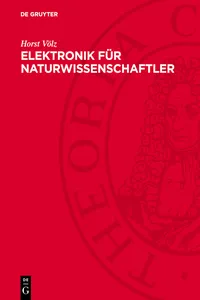 Elektronik für Naturwissenschaftler_cover