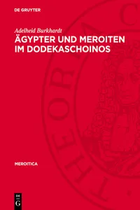 Ägypter und Meroiten im Dodekaschoinos_cover