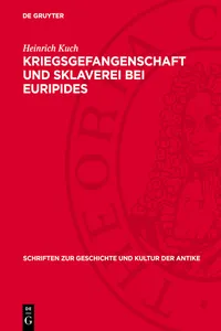 Kriegsgefangenschaft und Sklaverei bei Euripides_cover