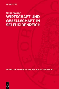 Wirtschaft und Gesellschaft im Seleukidenreich_cover