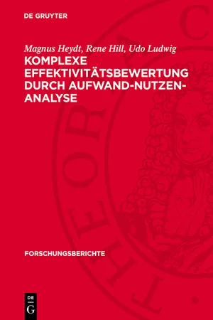 Komplexe Effektivitätsbewertung durch Aufwand-Nutzen-Analyse