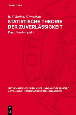 Statistische Theorie der Zuverlässigkeit