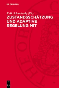 Zustandsschätzung und adaptive Regelung mit mikroelektronischen Mitteln_cover