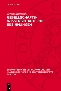 Gesellschaftswissenschaftliche Besinnungen_cover