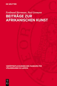 Beiträge zur afrikanischen Kunst_cover