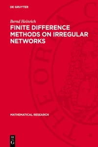 Finite Difference Methods on Irregular Networks_cover