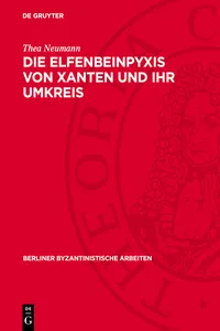 Die Elfenbeinpyxis von Xanten und ihr Umkreis_cover