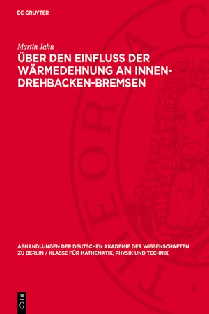 Über den Einfluß der Wärmedehnung an Innen-Drehbacken-Bremsen