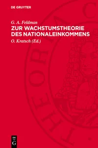 Zur Wachstumstheorie des Nationaleinkommens_cover