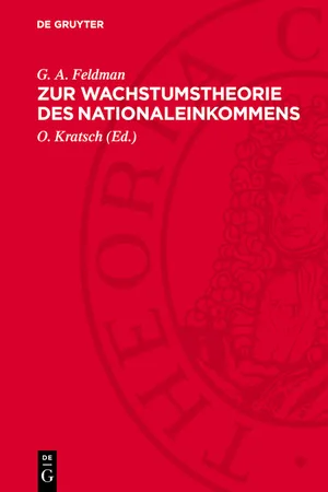 Zur Wachstumstheorie des Nationaleinkommens