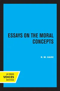 Essays on the Moral Concepts_cover